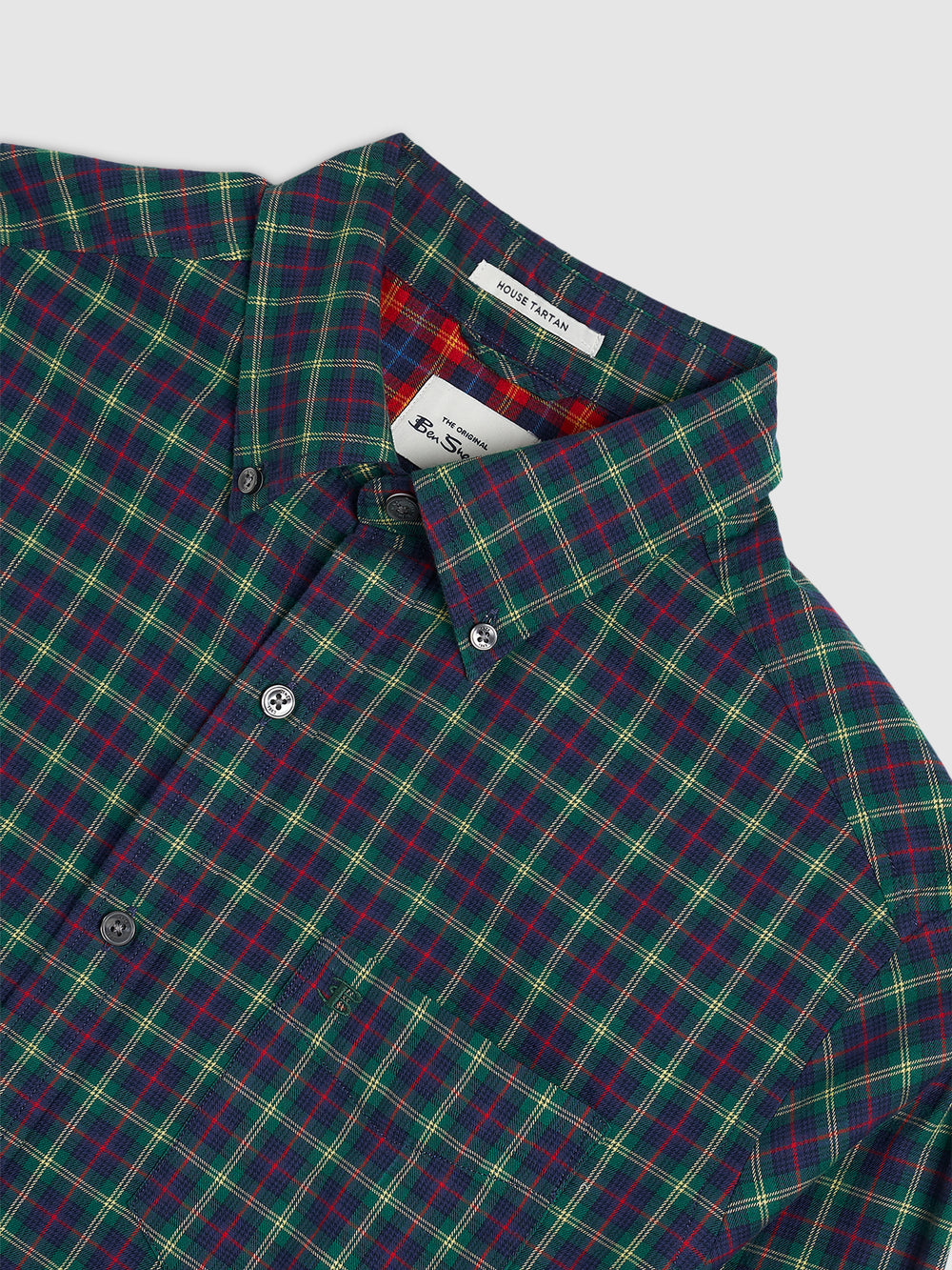 Chemises Ben Sherman House Tartan Twill Vert | WPV-37518502